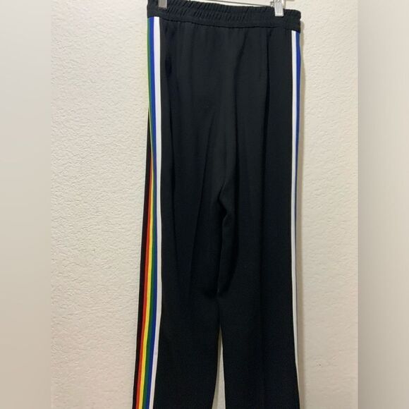 NWOT Zara Women’s Flowing Rainbow Rib Striped Elastic Waist Trousers Pride XS - Picture 4 of 11